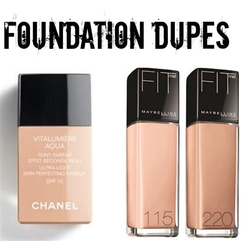 dupe chanel foundation|chanel face wash dupe.